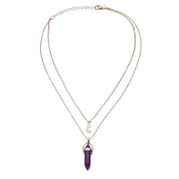 Hexagonal Quartz Pendant Women