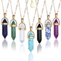 Hexagonal Quartz Pendant Women