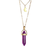 Hexagonal Quartz Pendant Women