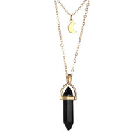 Hexagonal Quartz Pendant Women