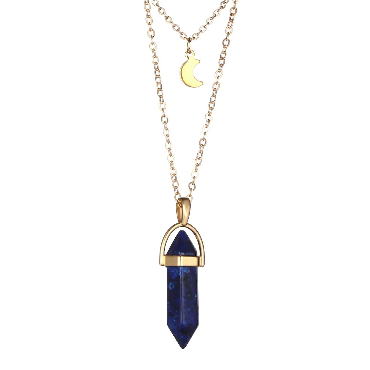 Hexagonal Quartz Pendant Women