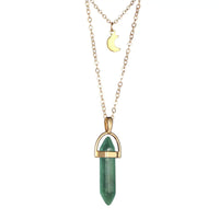 Hexagonal Quartz Pendant Women